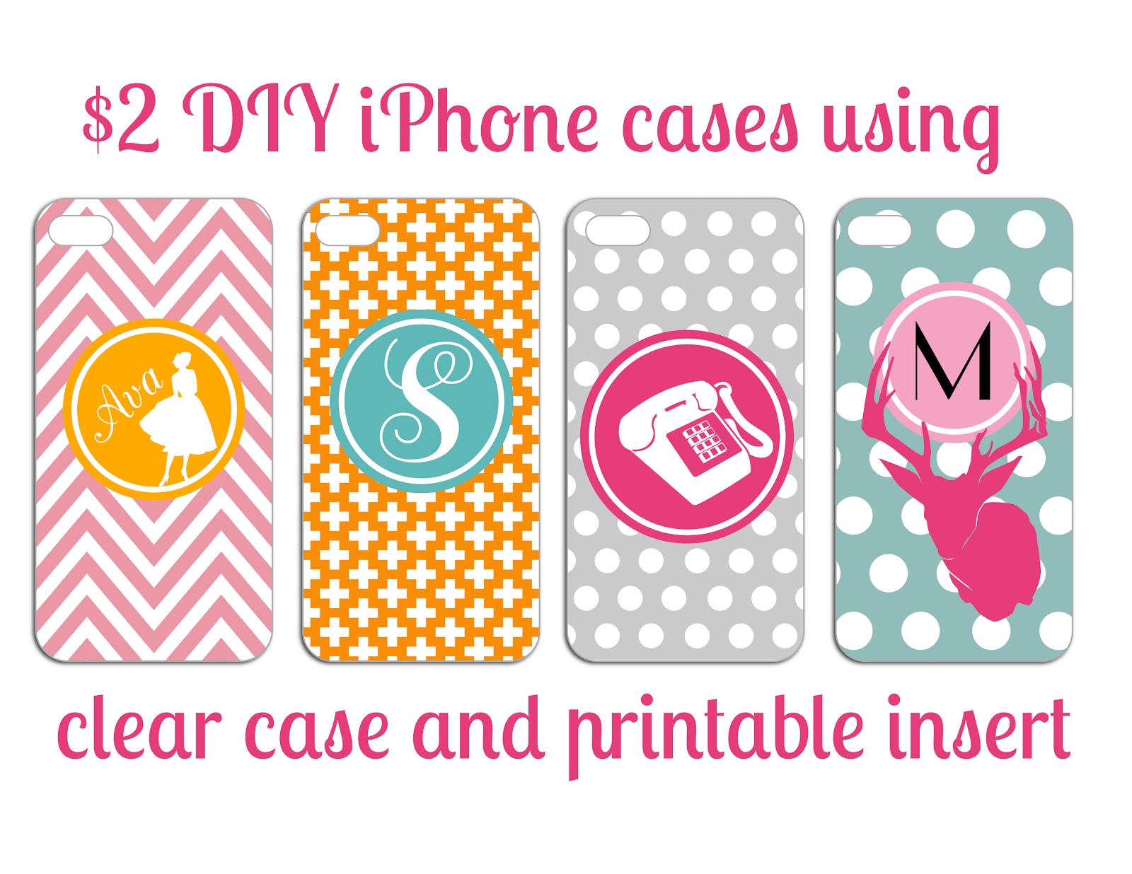 DIY Monogram iPhone Case