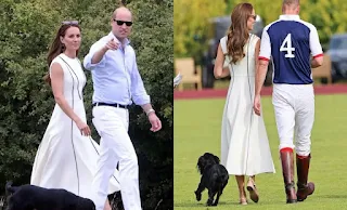 Duke and Duchess of Cambridge attend charity polo match