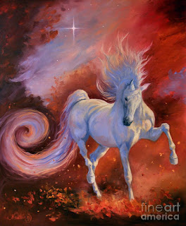 Caballos Pintura Surrealista