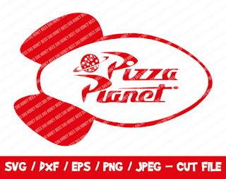 Pizza Planet SVG, Pizza Planet Logo Cut File, Instant Download, Cricut Silhouette, Vinyl Cut File, Toy Story, Toy Story Logo, Disney Logo