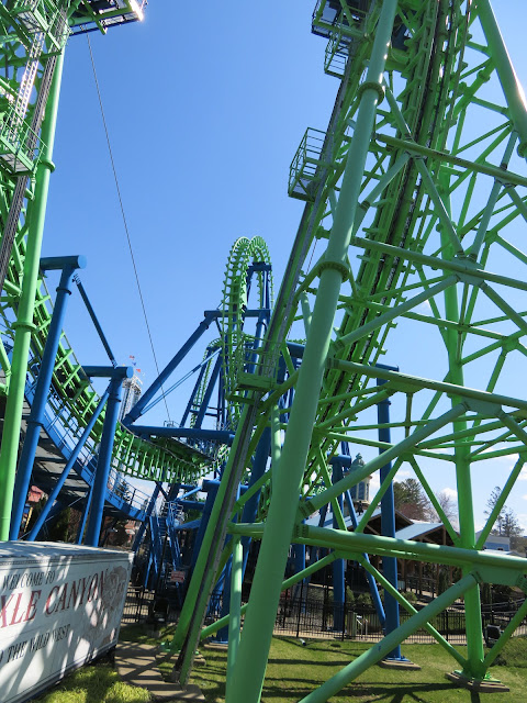 Goliath Inverted Boomerang Roller Coaster Six Flags New England