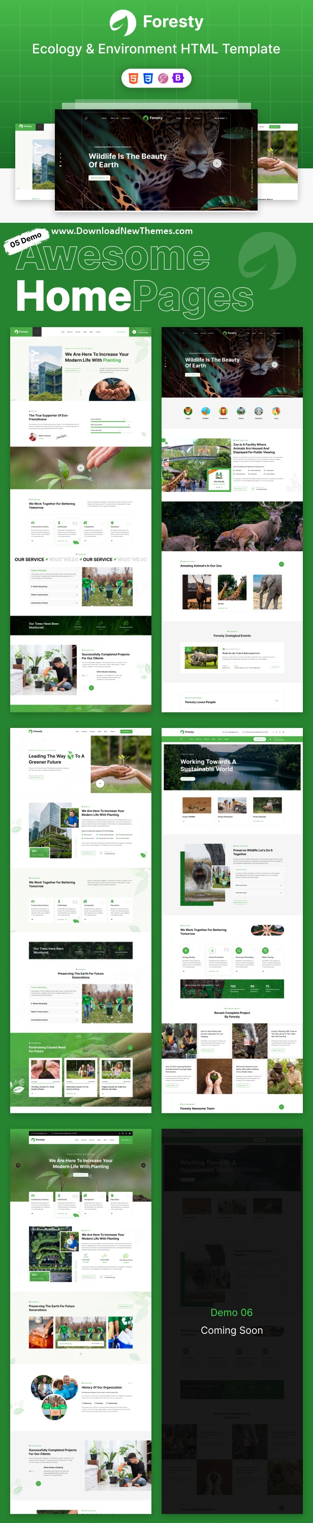 Foresty - Ecology & Environment HTML Template Review