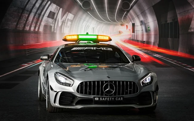 Papel de parede grátis Carro Mercedes-AMG GT R F1 Safety Car para PC, Notebook, iPhone, Android e Tablet.