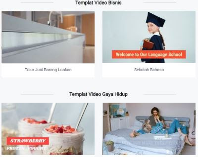 template membuat video pembelajaran