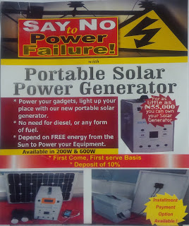 portable solar power generator with Lagos Property Lawyer 