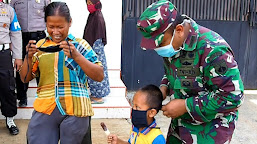  Kewajiban Menggunakan Masker Disosialisasikan Sampai Pelosok Desa Oleh TNI