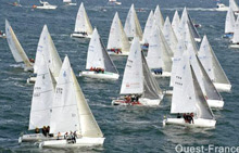 J/80s sailing SPI Ouest France Regatta