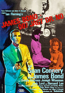 JAMES BOND 007 JAGT DR. NO. Cartel: 60 x 85 cms. Alemania. Diseño: Atelier Degen. AGENTE 007 CONTRA EL DOCTOR NO. Doctor No. 1962. Reino Unido. Dirección: Terence Young. Reparto: Sean Connery, Ursula Andress, Jack Lord, Joseph Wiseman, Anthony Dawson, Zena Marshall, John Kitzmiller, Bernard Lee, Eunice Gayson, Lois Maxwell, Peter Burton.