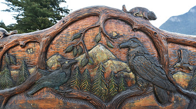 Hope British Columbia wood carving.