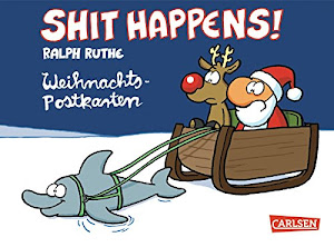 Shit happens Weihnachten Postkartenbuch