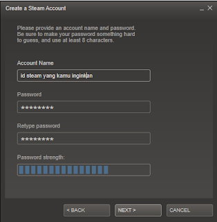 Tutorial membuat id Steam 2