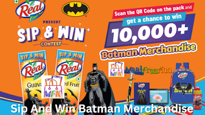 REAL Sip And Win Batman Merchandise 10000 Winners