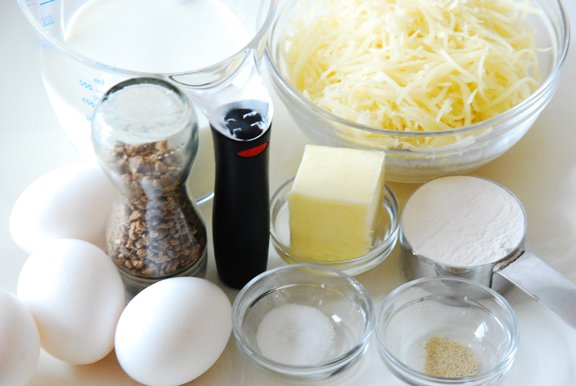 Soufflé au Comté (Cheese Soufflé) mise en place