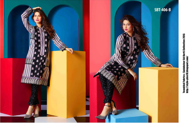 sbt-406-b-tawakkal-fabrics-sadabhaar-kurti-eid-collection-2015