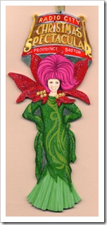Custom Portrait Ornament -  wood cutout - Showgirl Portrait