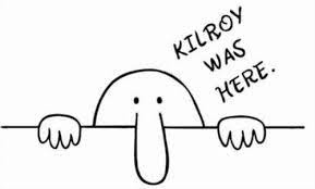 Kilroy and Peter Rabbit woz here