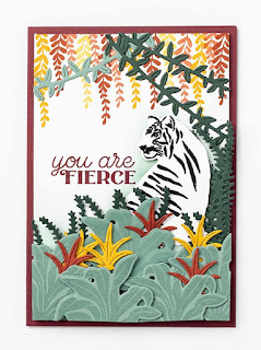 VIDEO: Stampin' Up! Wild Cats Tent Card Tutorial + 7 Bonus Ideas Featuring In the Wild DSP ~ www.juliedavison.com #stampinup