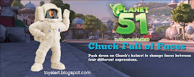 Burger King Planet 51 toys 2009 - Chuck Full of Faces Toy Action Figure