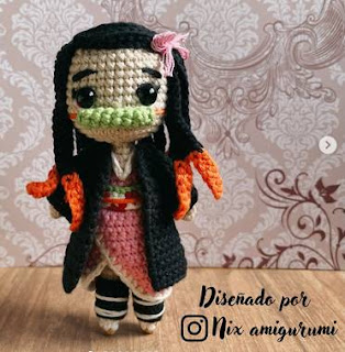 PATRON GRATIS NEZUKO | KIMETSU AMIGURUMI 56471