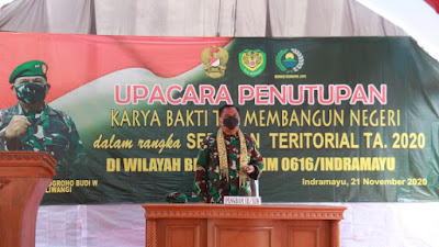 Pangdam III/Slw Tutup Karya Bakti TNI Membangun Negeri TA 2020 di Indramayu