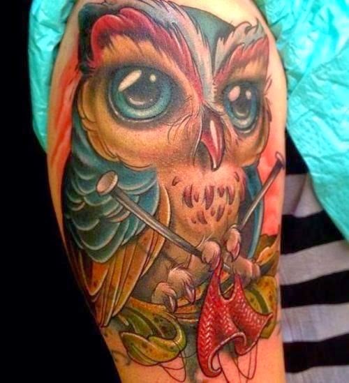 Amazing Owl Tattoo Designs On Women Hand, Women Hand With Attractive Owl Designs, Owl Design On Women Hand Tattoos, Women, 