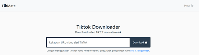 Cara Download Video TikTok Tanpa Aplikasi Secara Online TikMate