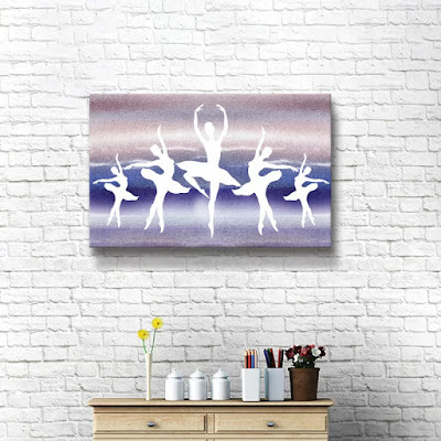 Bestselling Ballerina Silhouette Watercolor Painting by Irina Sztukowski