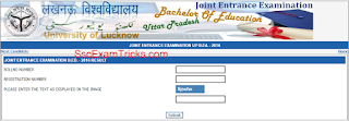 UP B. Ed Result 2016 Declared