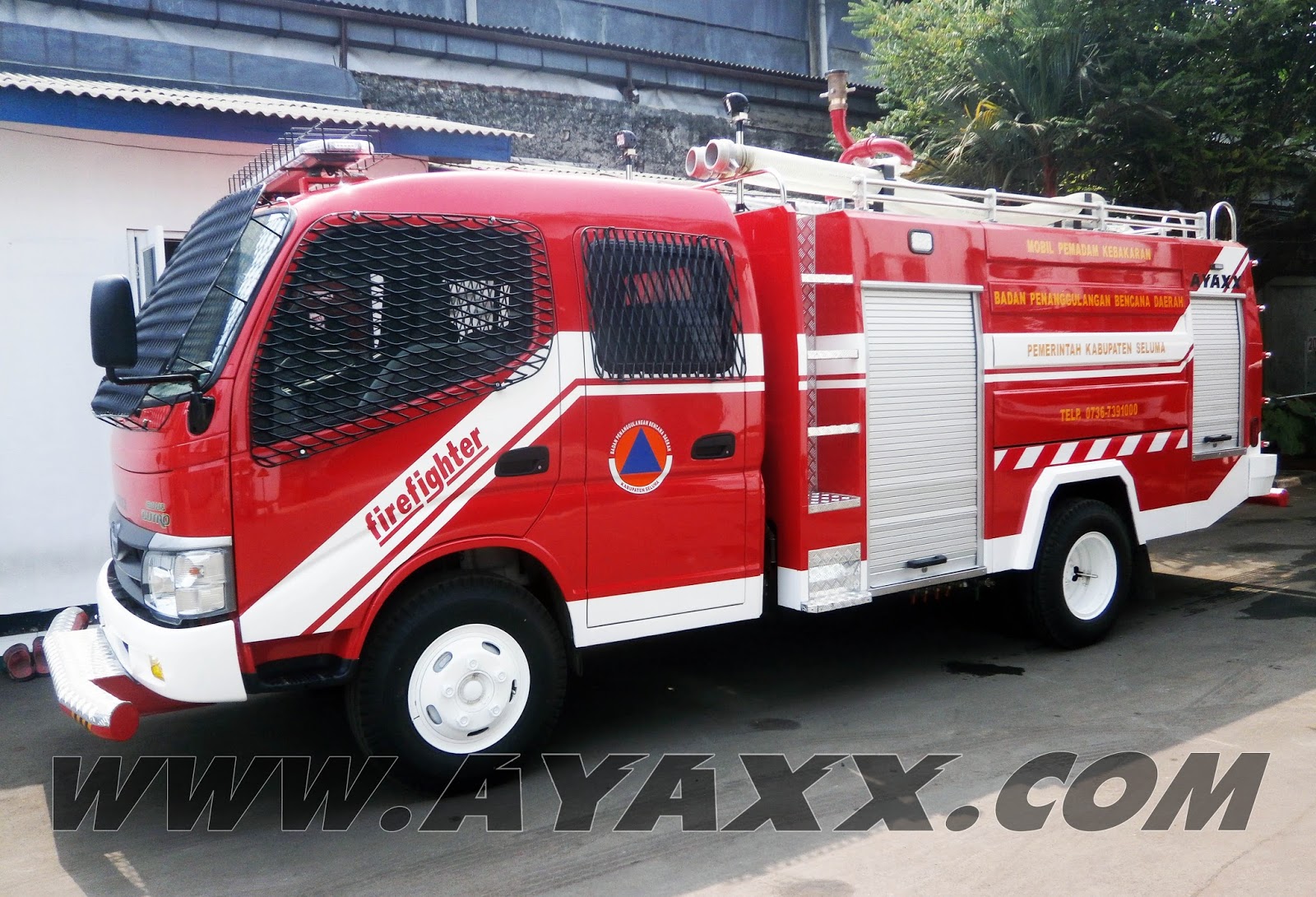 Ini Dia Mobil Pemadam Kabupaten Seluma Sudah Menggunakan Pompa