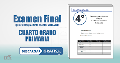 Examen final cuarto grado