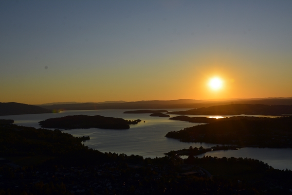 solnedgang dronningveien krokkleiva hole