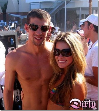 Carrie Prejean and Micheal Phelps Without Implants Yet