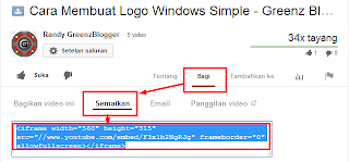 Kode Embed Video Youtube