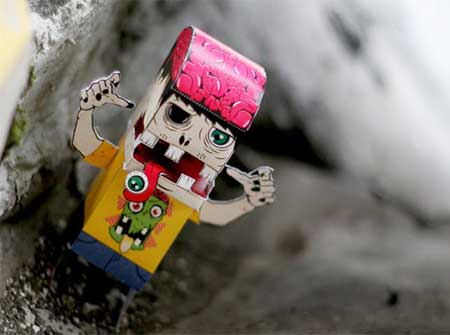 Jombi Zombie Paper Toy