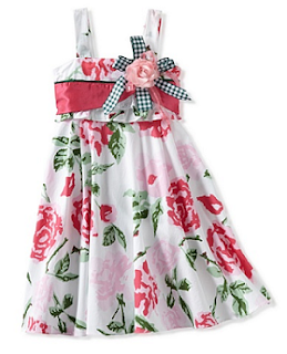 MyHabit: Save Up to 60% off Girls Dresses: Bonny Billy Floral Flare Dress - She'll twirl and whirl in delight in this flared floral dress with flower embellishment, invisible back zipper and ties