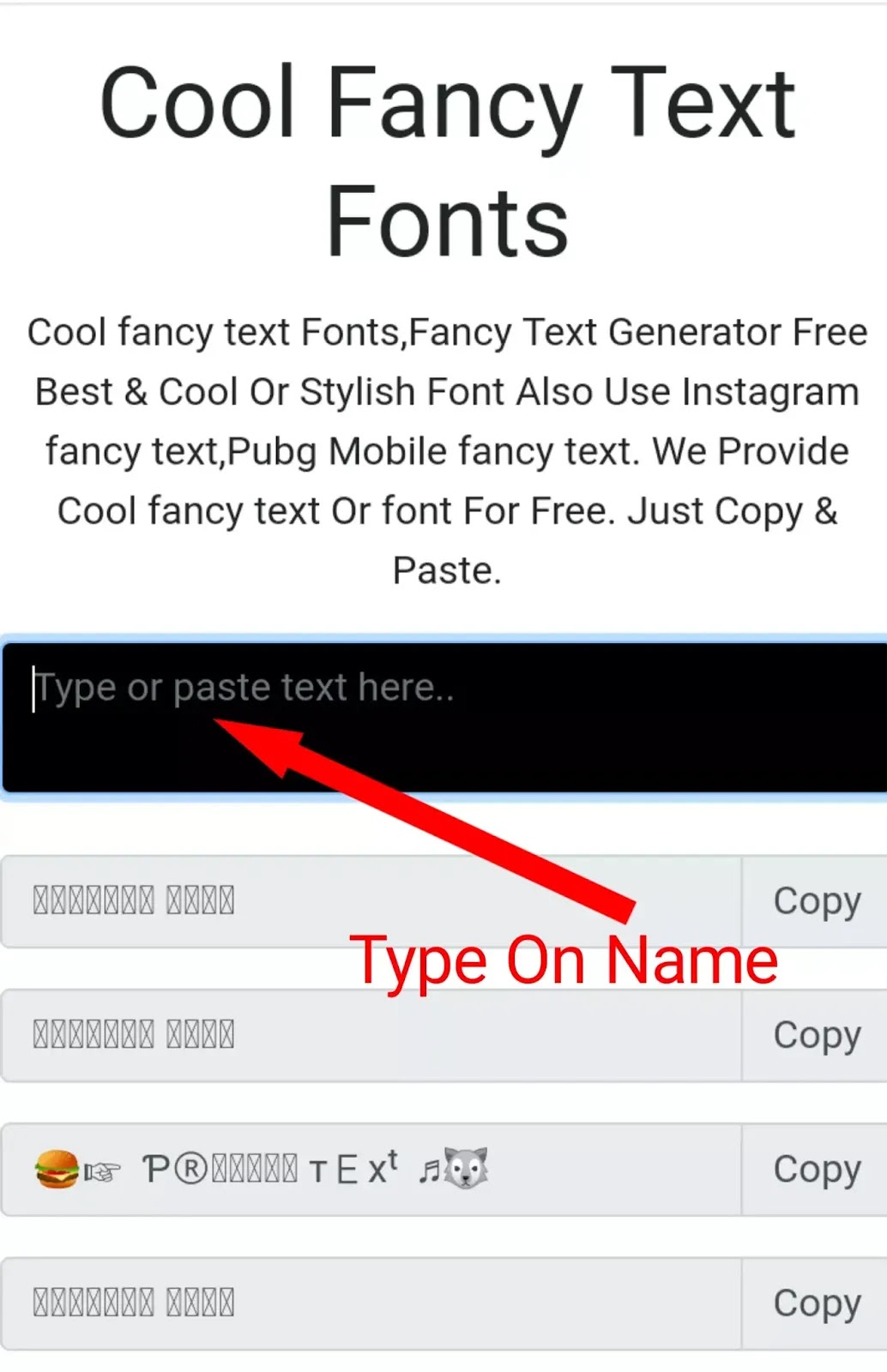 Fancy Text Generator Fancy Text Generator