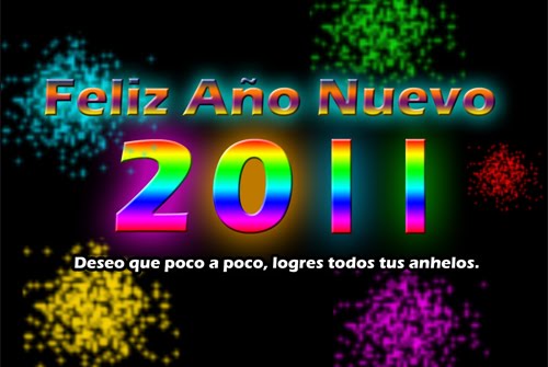 Nuevo wallpaper con mensaje para el Año Nuevo 2011