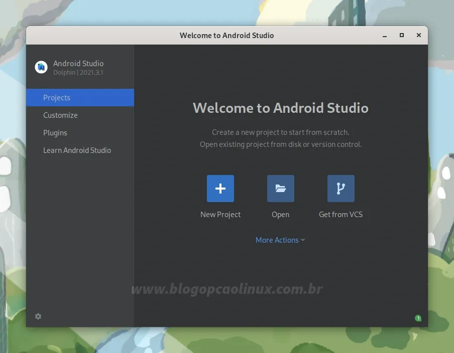 Android Studio executando no Fedora 37 Workstation