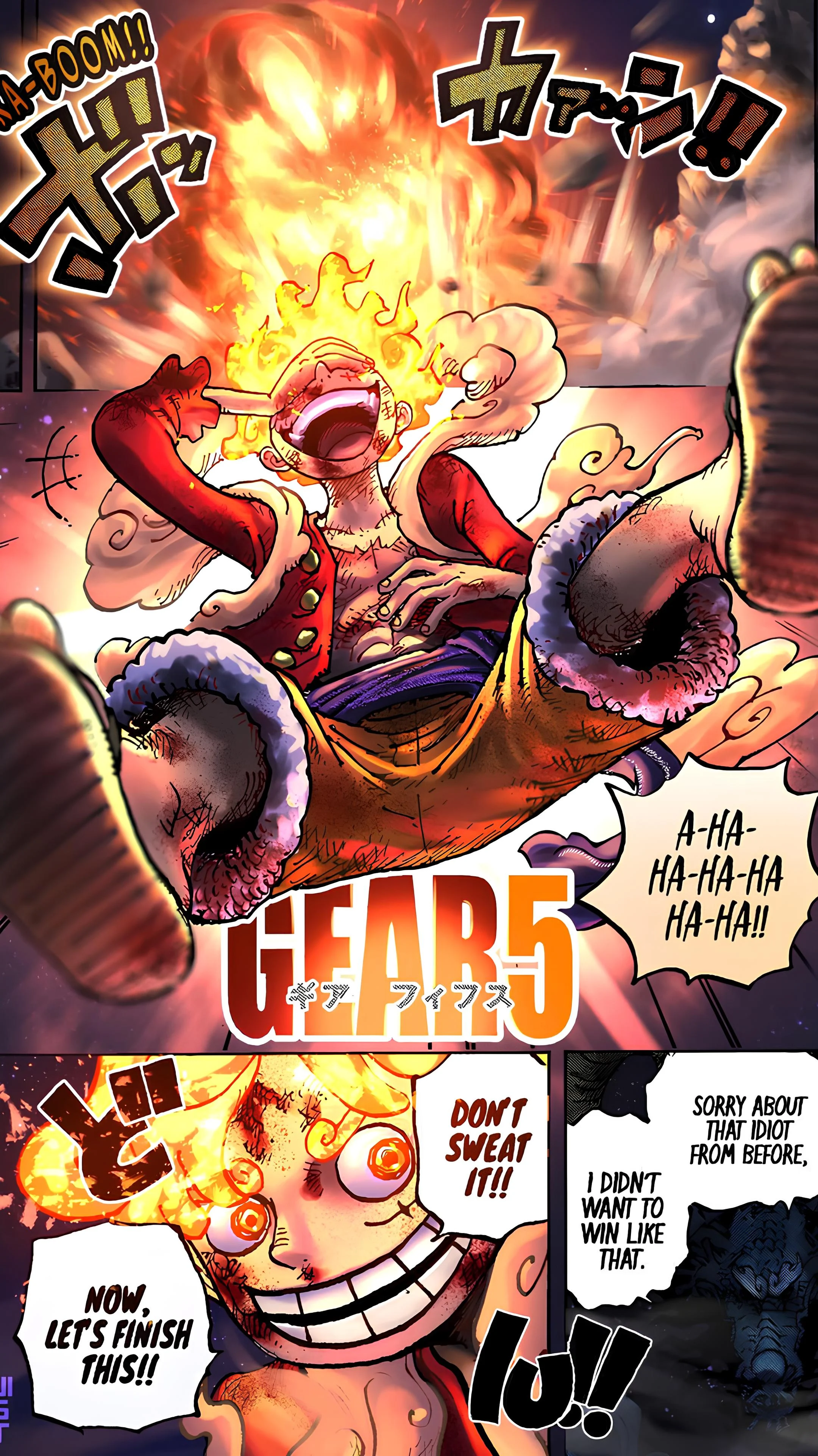 Gear 5 Awakening Moment Manga
