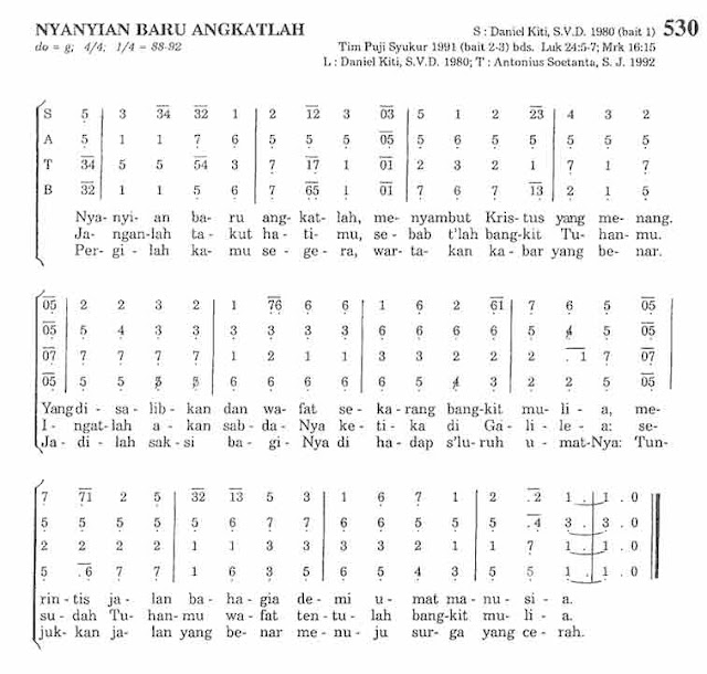Puji Syukur 530 Nyanyian Baru Angkatlah