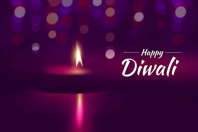Beautiful Diwali Greeting cards with diyas