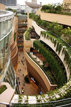 Namba parks shopping mall Osaka Japan