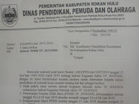 SE  Jadwal PPDB TP 2019/2020 Kab Rokan Hulu