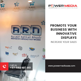UAE’s best-known advertising company offers innovative solutions for all your display requirements. Our expert teams will take the stress and strain out of designing your display and its successful installation. We will never be beaten on price.