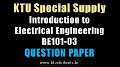 Introduction to Electrical Engineering BE101-03 KTU
