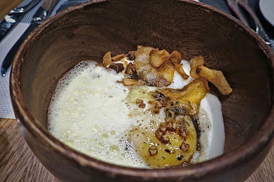 Saveur Art, 64 degree celcius slow cooked egg and truffle