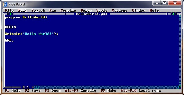 Pascal начало