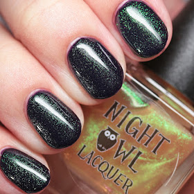 Night Owl Lacquer Lookin' Shifty over Cackle Much?!