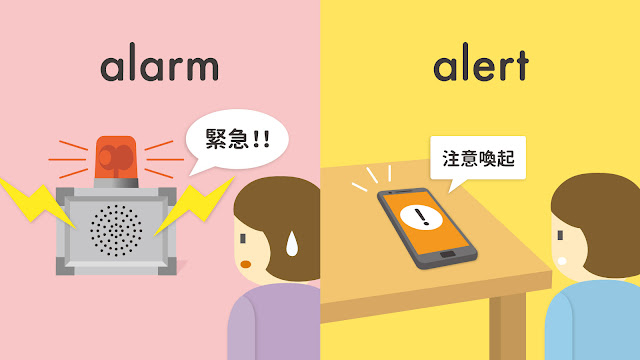 alarm と alert の違い