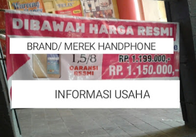 Gambar atau foto contoh iklan handphone atau contoh iklan hp dalam bentuk banner iklan jualan hp murah, cara bisnis jualan hp atau cara berbisnis jualan hp